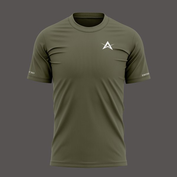 Annex Esports Khaki Casual Tee Embroidered