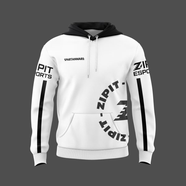 Zip It Esports White Hoodie