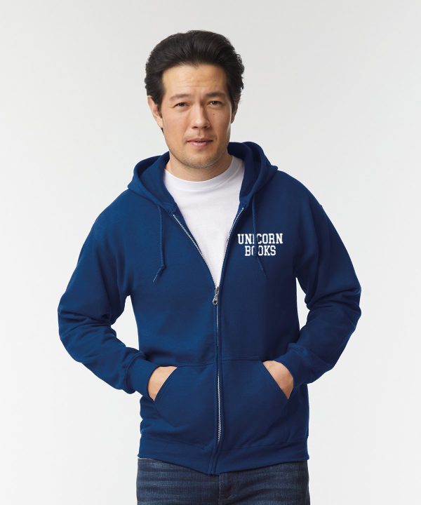 Unicorn Books Zip Hoodie - Unisex