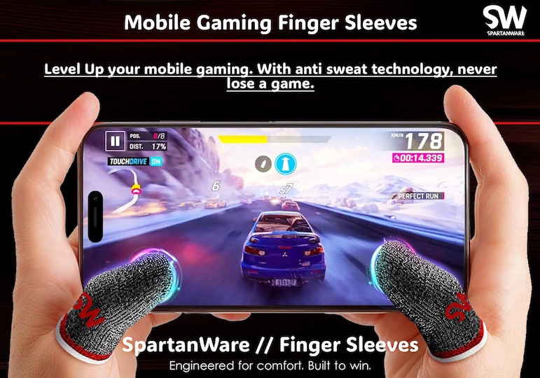 Mobile Gaming Finger Sleeves x12