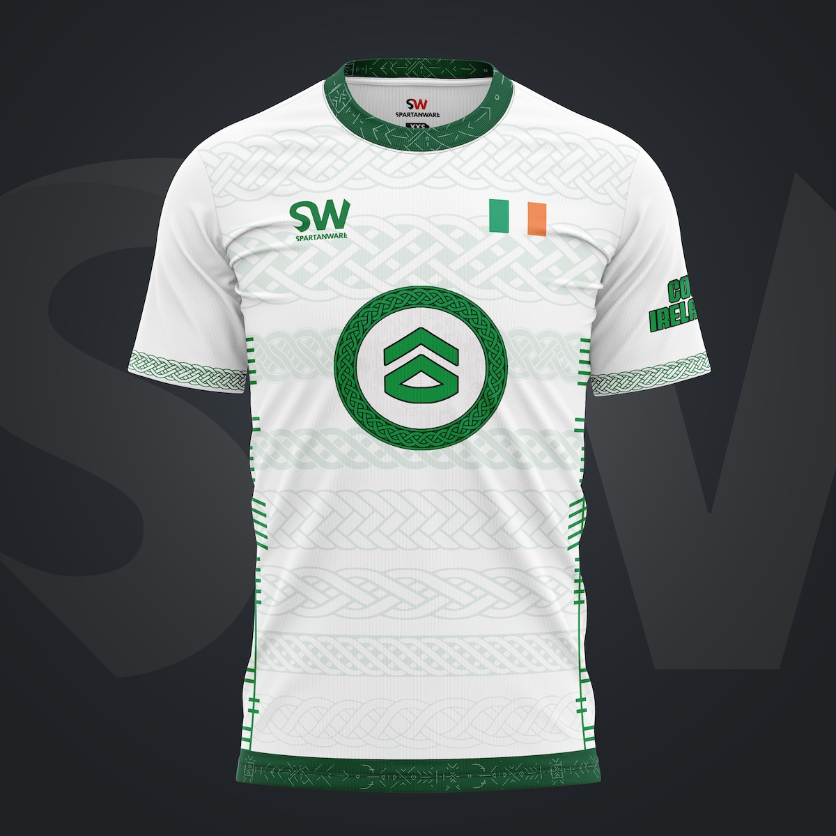 COD Ireland White - Pro Crew Neck Jersey