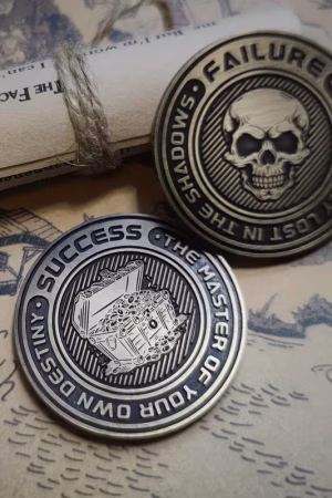 Metal RPG Coin – Luck & Inspiration Token