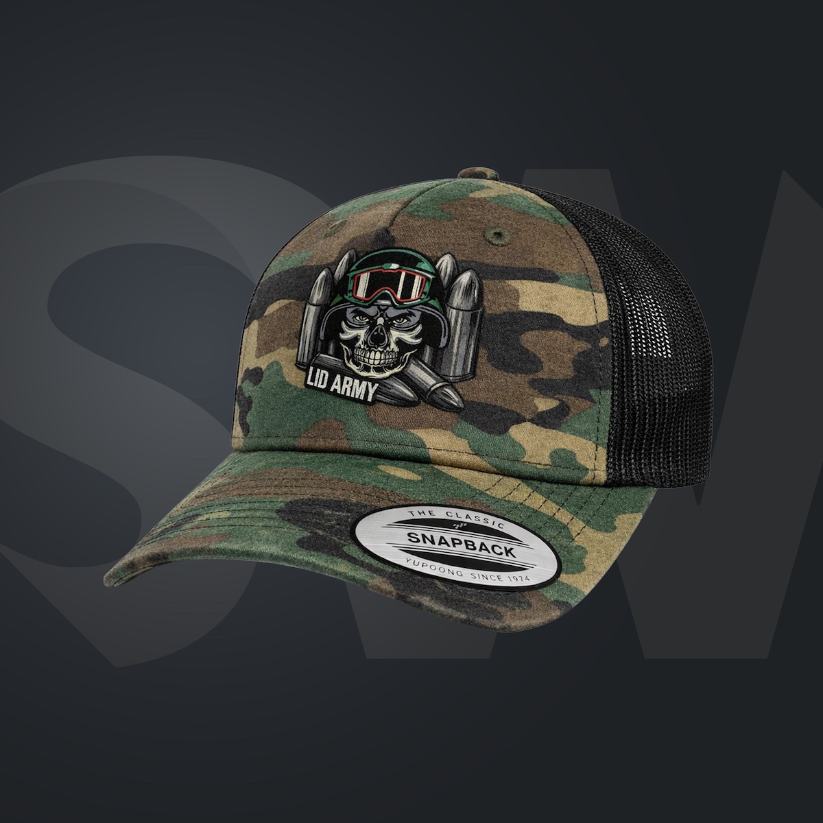 Lid Army - Woodland Trucker Cap