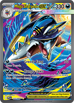 Mega Sharpedo ex (PFL 127) Phantasmal Flames - NM