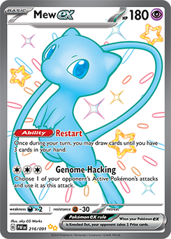 Mew ex (PAF 216) Paldean Fates - NM