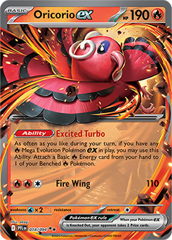 Oricorio ex (PFL 018) Phantasmal Flames - NM