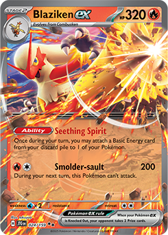 Blaziken ex : SCARLET AND VIOLET - JOURNEY TOGETHER 24/159 NM