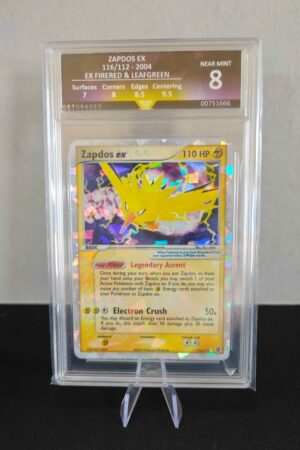 Get Graded 8 - Zapdos EX - 116/112 2004 - EX Fire Red & Leaf Green