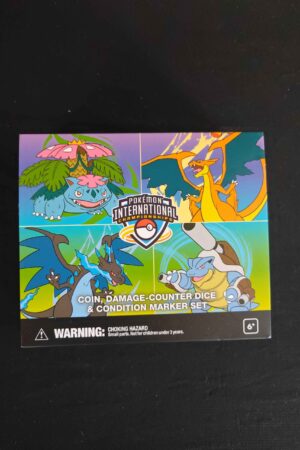 Official Pokemon International Championships Coin, Damage Counters & Condition Markers Set