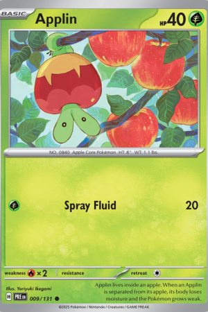 Applin - Prismatic Evolutions - #9 - Pokeball