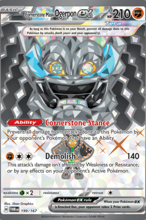 Cornerstone Mask Ogerpon ex - Twilight Masquerade - #199