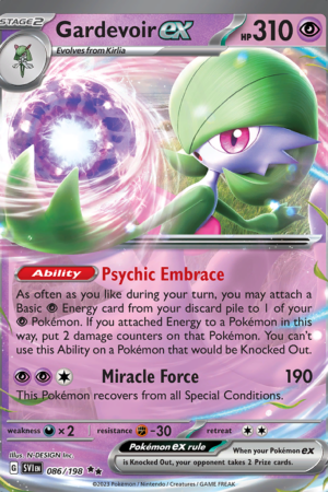 Gardevoir ex - Scarlet & Violet - #86 - Play Stamp