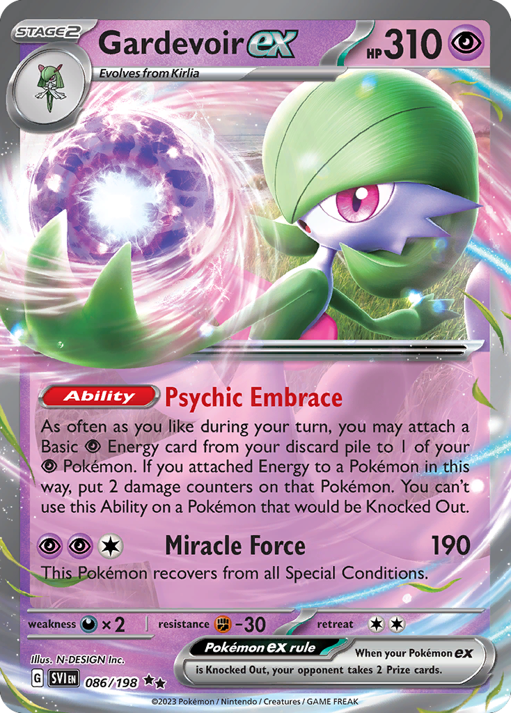 Gardevoir ex - Scarlet & Violet - #86 - Play Stamp