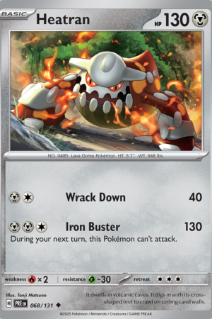 Heatran - Prismatic Evolutions - #68 - Pokeball