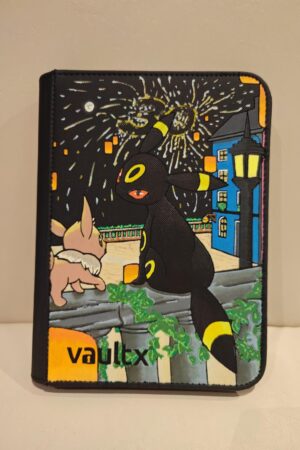 Umbreon Fireworks – Hand Painted Vault X 4 Pocket Binder