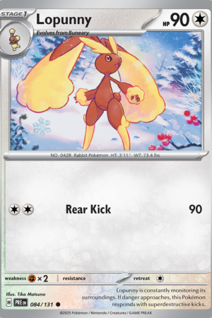 Lopunny - Prismatic Evolutions - #84 - Pokeball
