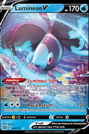 Lumineon V - Brilliant Stars - #40 - Play Stamp
