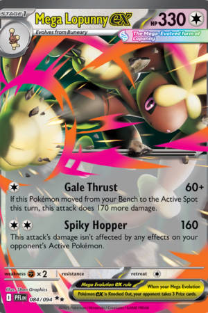 Mega Lopunny ex - Phantasmal Flames - #84