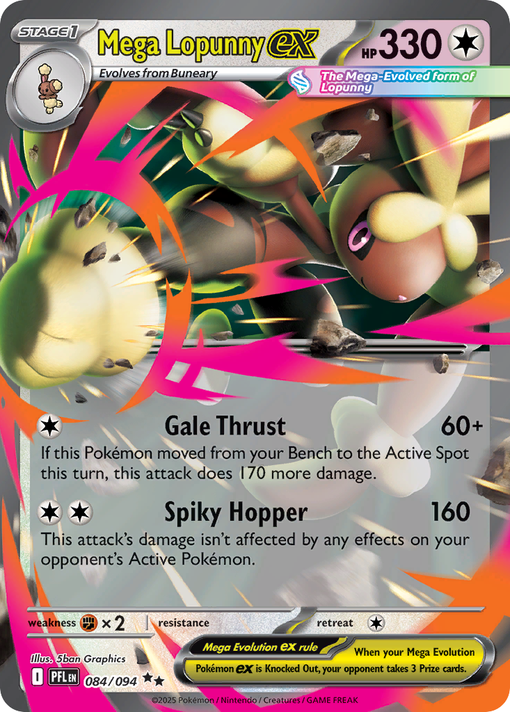 Mega Lopunny ex - Phantasmal Flames - #84
