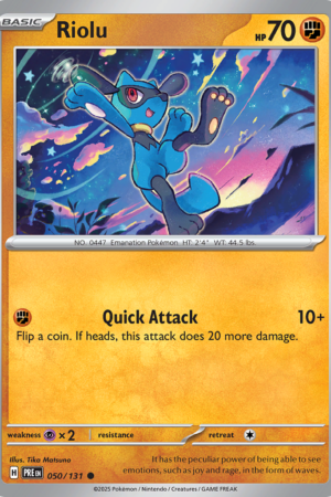 Riolu - Prismatic Evolutions - #50 - Pokeball