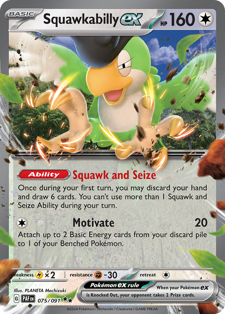 Squawkabilly ex - Paldean Fates - #75