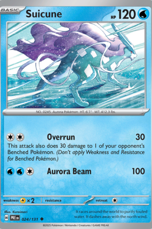 Suicune - Prismatic Evolutions - #24 - Pokeball