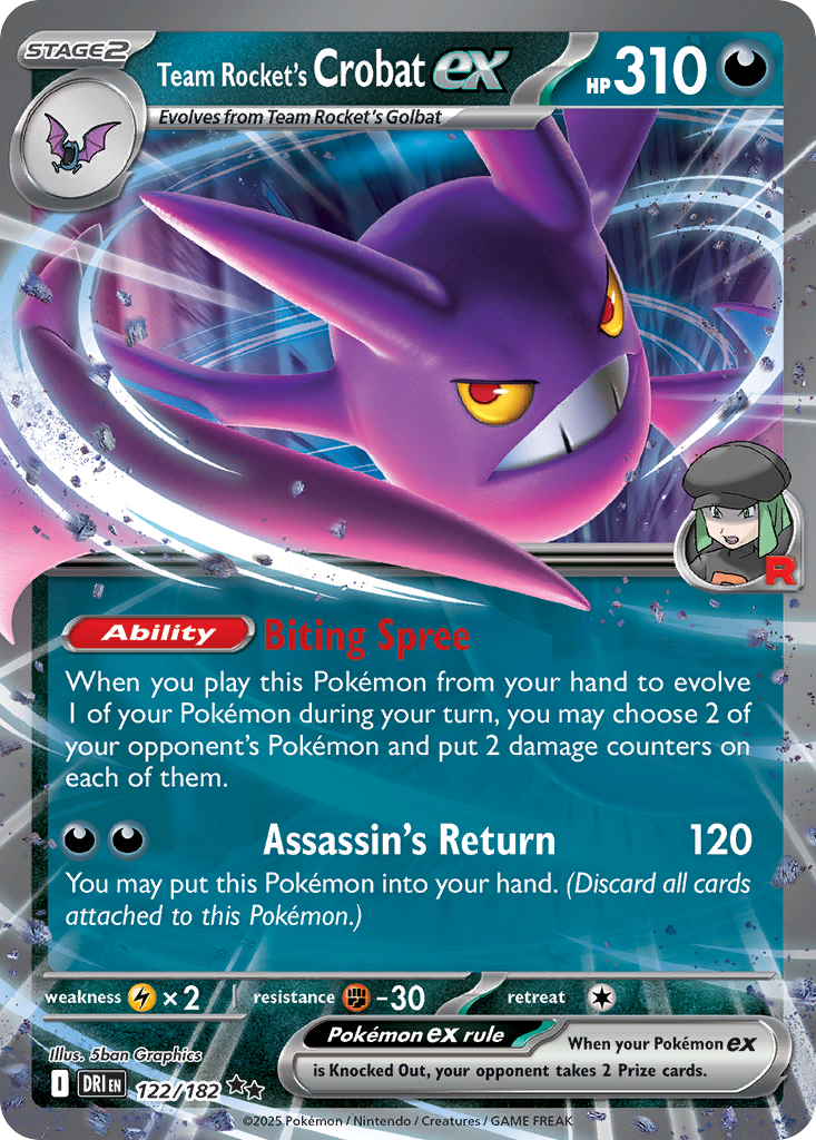 Team Rocket's Crobat ex - Destined Rivals - #122