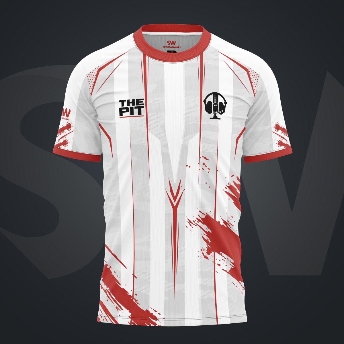 The Pit Esports - Pro Crew Neck Jersey - White