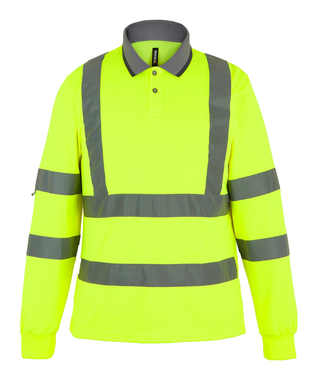 Hi-vis Pro contract long-sleeve polo — RG495